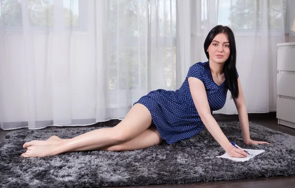 Long hair, model, awesome, gorgeous, photoshoot, posing, beautiful face, barefoot girl