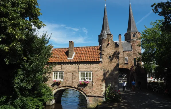 Picture Netherlands, Architecture, Netherlands, Architecture, South Holland, Eastern Gate, Delft, Oostpoort