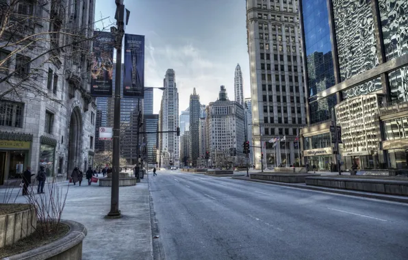 Road, machine, street, building, home, Chicago, Chicago