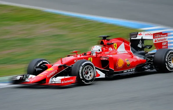 Picture race, the car, Motorsport, Sebastian Vettel, Formula 1, Scuderia Ferrari