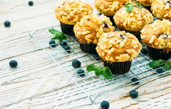 Berries, Cupcake, Cakes, Blueberries