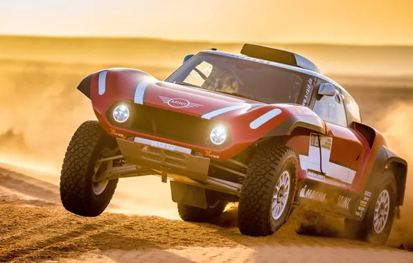 Sunset, Sand, Red, Mini, Sport, Desert, Speed, Lights