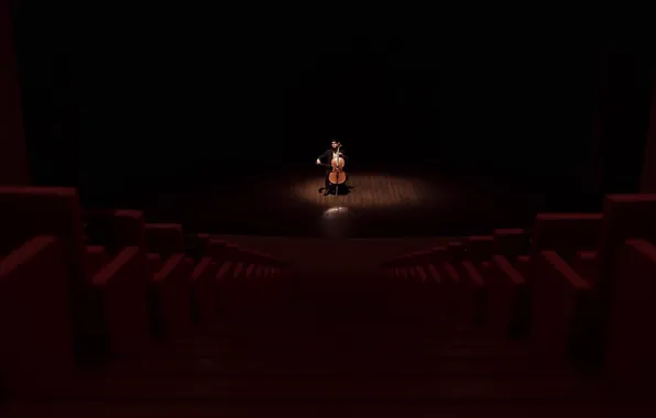Music, people, cello, hall