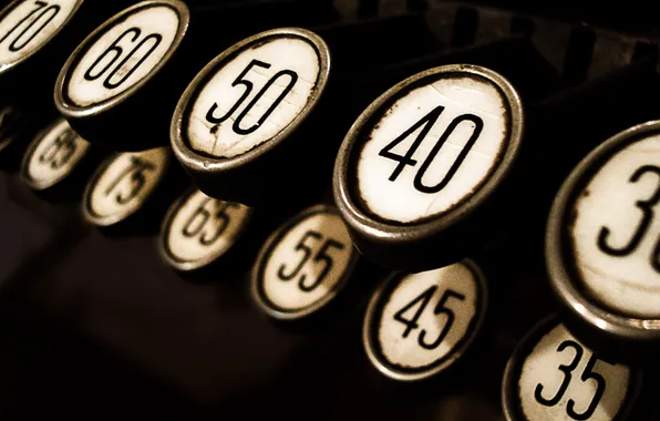 Keys, button, figures