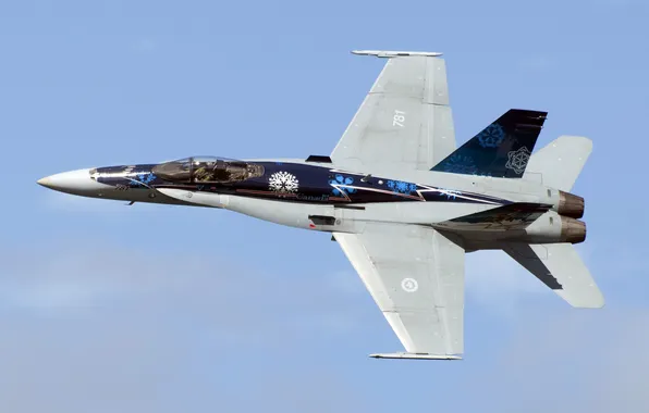 The sky, fighter, flight, multipurpose, Hornet, McDonnell Douglas, CF-18