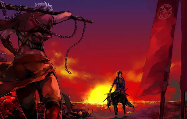 War, battle, samurai, Sengoku Basara