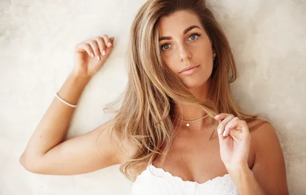 Look, face, background, model, hair, Nastya