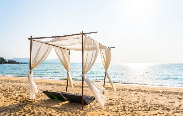 Sand, sea, wave, beach, summer, the sky, stay, shore