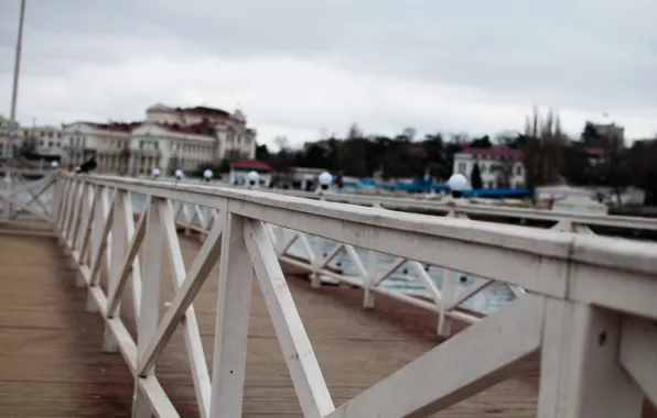 The fence, pierce, Crimea, Sevastopol, winter in the Crimea
