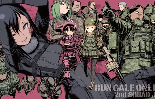 Weapons, soldiers, Sword art online, Sword Art Online, Sword Art Online Alternative: Gun Gale Online