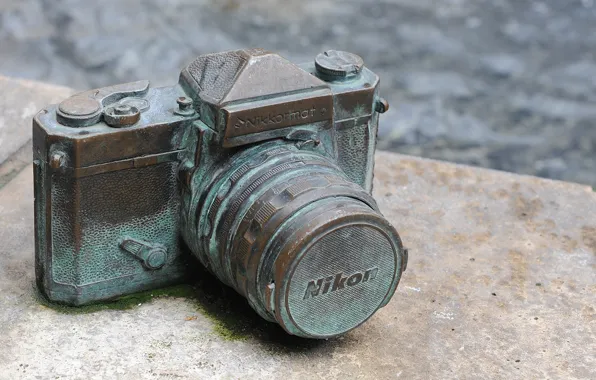 Macro, the camera, old, nikon, Nikon, excavation