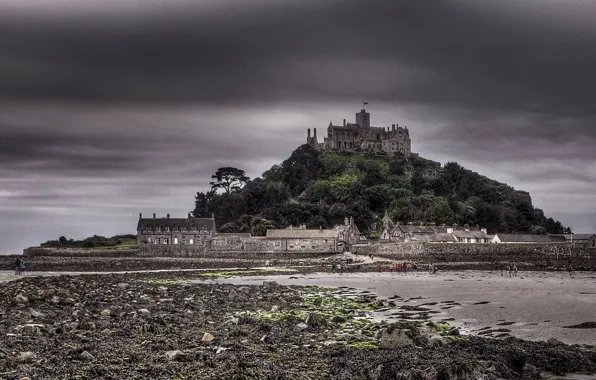 Castle, England, Cornwall, St Michael's mount, Mounts Bay