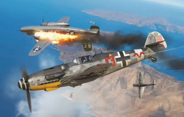 Fighter, Air force, Messerschmitt Bf 109, Bf. 109G-6