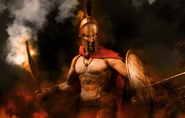 Picture background, toy, Leonid, 300 Spartans