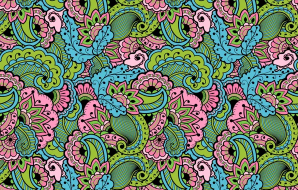 Picture background, texture, Paisley