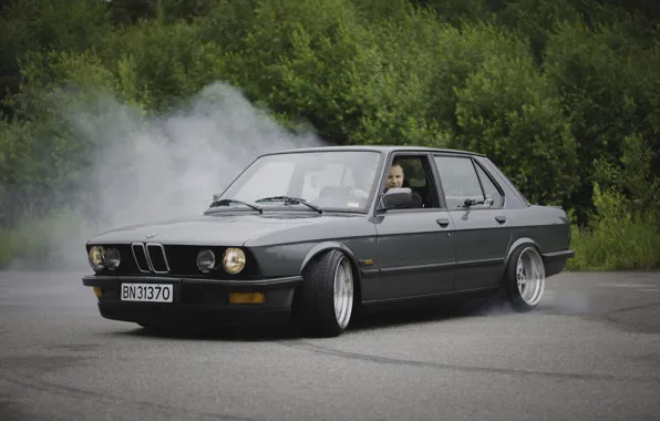 BMW, Drift, Car, Smoke, Stance