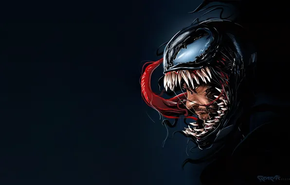 Language, Teeth, Marvel, Venom, Venom, Symbiote, Creatures, by Marthin Anthony Millado