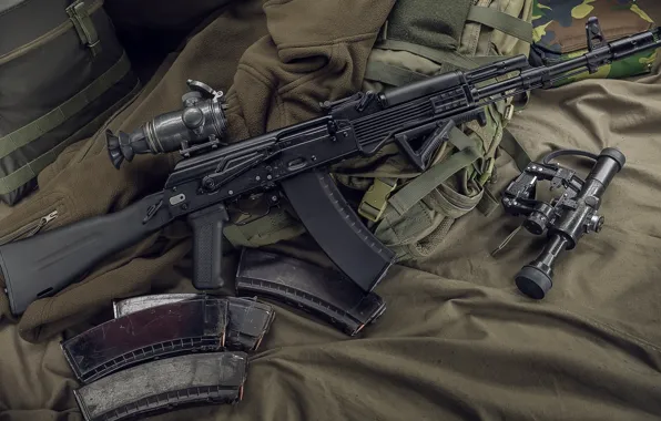 Weapons, machine, weapon, Kalashnikov, AK-74, assault Rifle