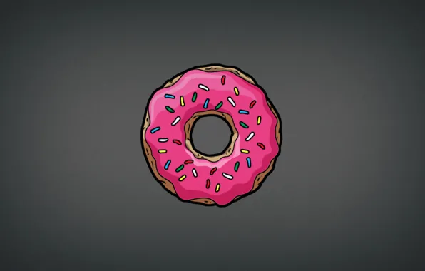 Picture food, the simpsons, donut, Homer