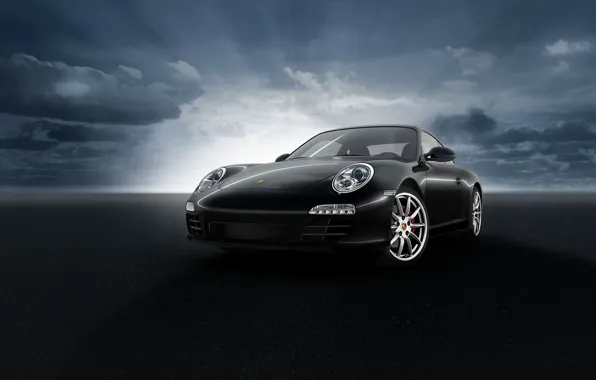 Porsche, Black, C2S