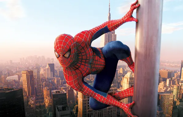 Picture the city, Skyscrapers, new York, Spider man, Spider-man