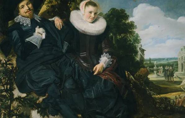 Picture oil, picture, canvas, Frans Hals, Wedding Portrait, 1622, Frans Hals