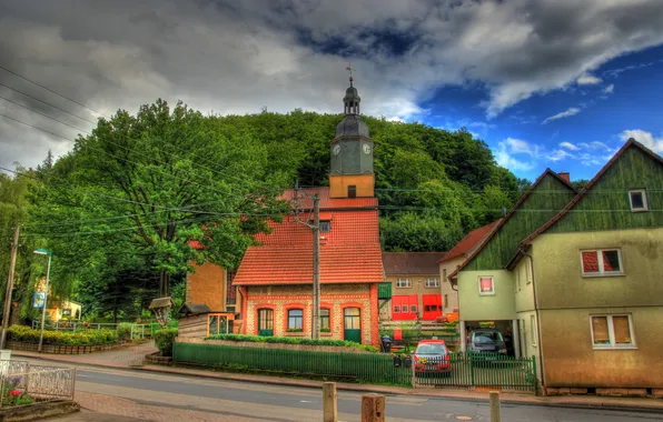 The city, photo, HDR, home, Germany, Floh-Seligenthal