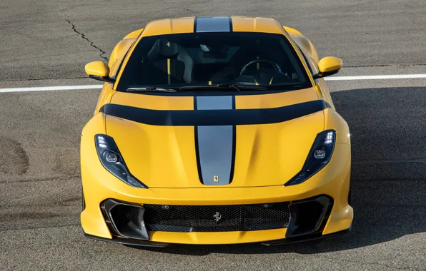 Picture Yellow, Look, Ferrari, Light, Ferrari, Front, Supercar, Yellow