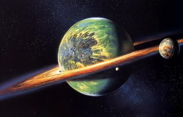 Picture green, planet, sci fi