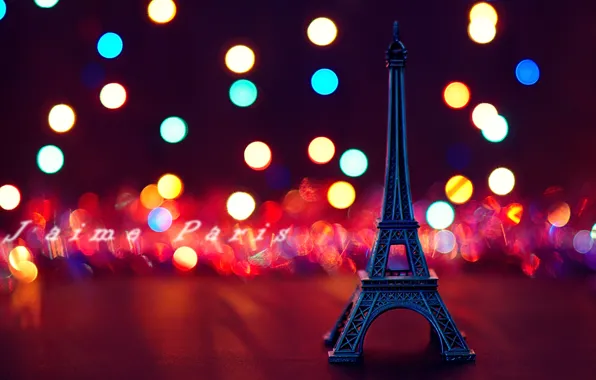 Picture Eiffel tower, Paris, bokeh