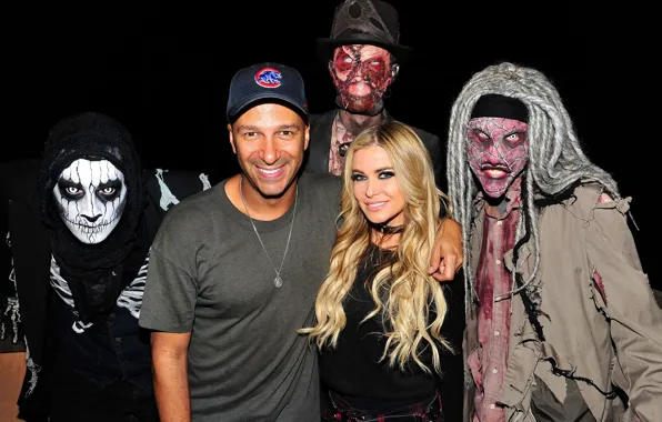 Girl, monsters, Halloween, male, Carmen Electra