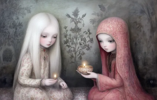 Girls, AI art, neural network
