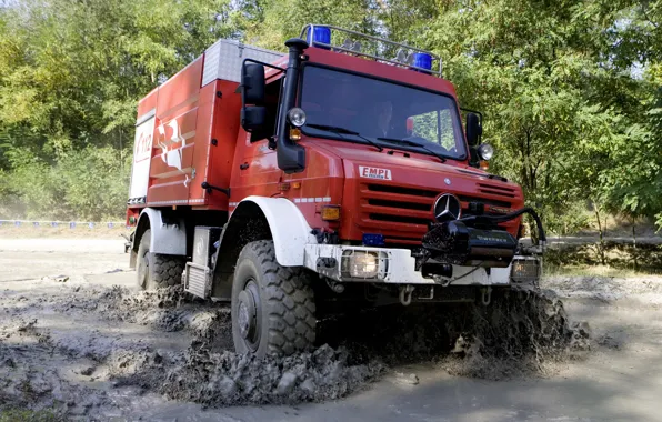 Mercedes-Benz, dirt, truck, Unimog, U5000