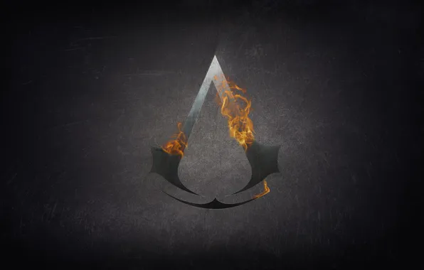 Picture fire, flame, assassins creed, the creed of the assassins, sign asasinov