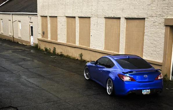 Tuning, Hyundai, Coupe, blue, Genesis, Hyundai