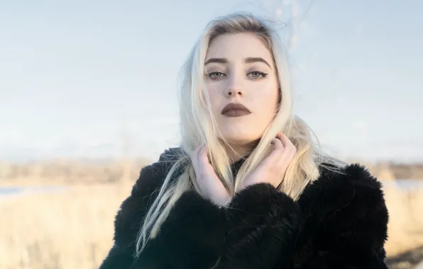 Look, makeup, coat, sponge