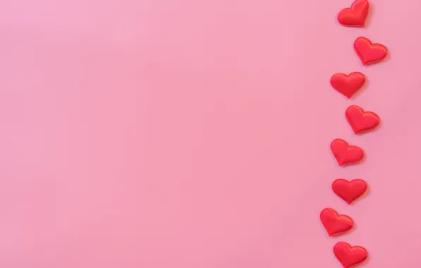 Picture background, pink, Minimalism, Hearts