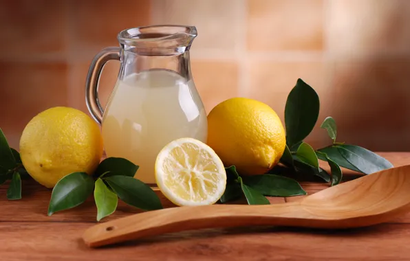 Picture juice, lemon, fruit, pitcher, lemonade