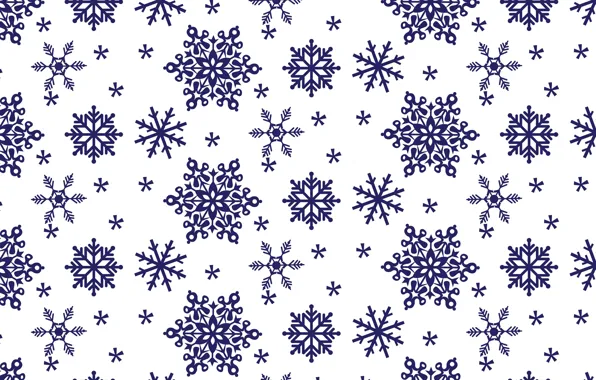 Picture winter, white, snowflakes, background, new year, texture