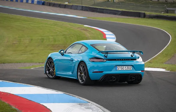 Porsche, Cayman, Track, GT4, Wing, 2019, Porsche 718 (982) Cayman GT4