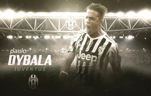 Picture wallpaper, sport, stadium, football, player, Paulo Dybala, Juventus FC, Juventus Stadium