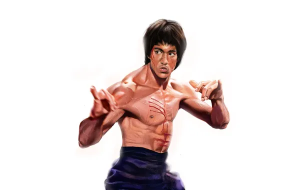 Figure, star, art, white background, athlete, actor, legend, celebrity