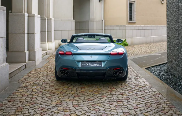 Ferrari, Roma, rear view, Ferrari Roma Spider