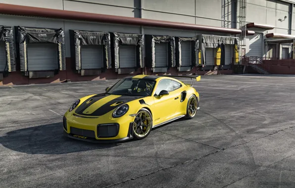 Picture 911, Porsche, Black, Yellow, Turbo, GT2RS