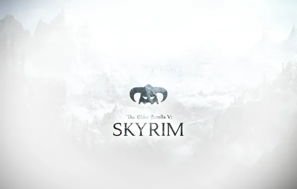 Minimalism, wallpaper, minimalistic, Skyrim, Skyrim, obom