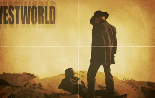 The series, poster, Westworld, The world of the wild West