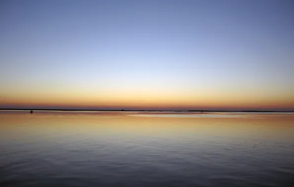 Sunset, lake, river, sunrise, fishing, Astrakhan