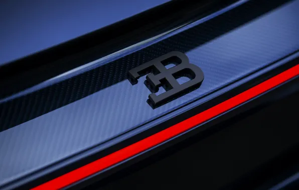 Logo, Bugatti, supercar, emblem, Sport, hypercar, Chiron, 2019