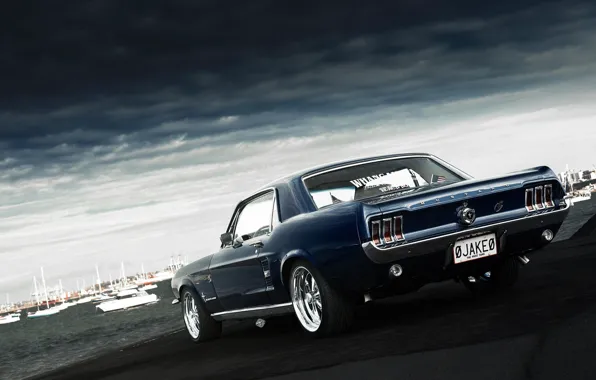 Mustang, Ford, Mustang, muscle car, Ford, muscle car, 1967, rear