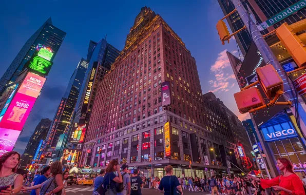 Picture lights, home, New York, crossroads, USA